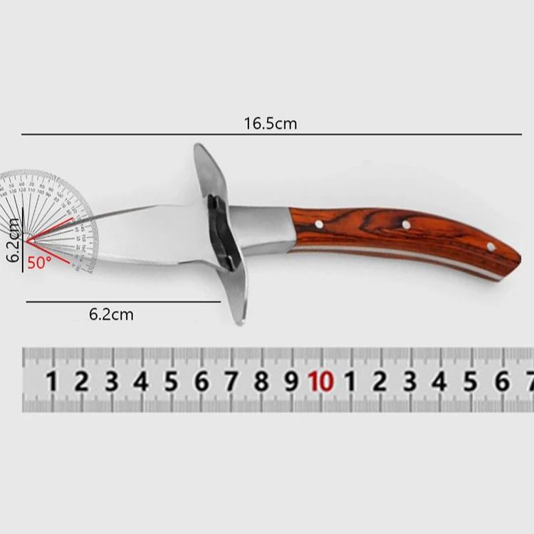 Cuchillo Profesional para Ostras, Herramienta Abridora de Mariscos de Acero Inoxidable de Alta Resistencia, Cuchillo para Abrir Mariscos para Ostras Almejas Vieiras