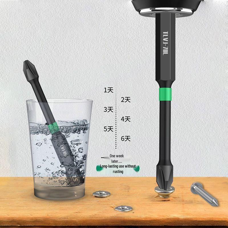 Impact-Resistant Magnetic Phillips Screwdriver Bit Set - High Hardness, Extended Hex Electric Drill Compatibility