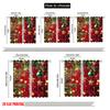 2 szt. płaski nadruk 2D Kurtyna świąteczna Christmas on5 100% poliester Bez elektryczności Wszechstronna do fotobudek Urodziny