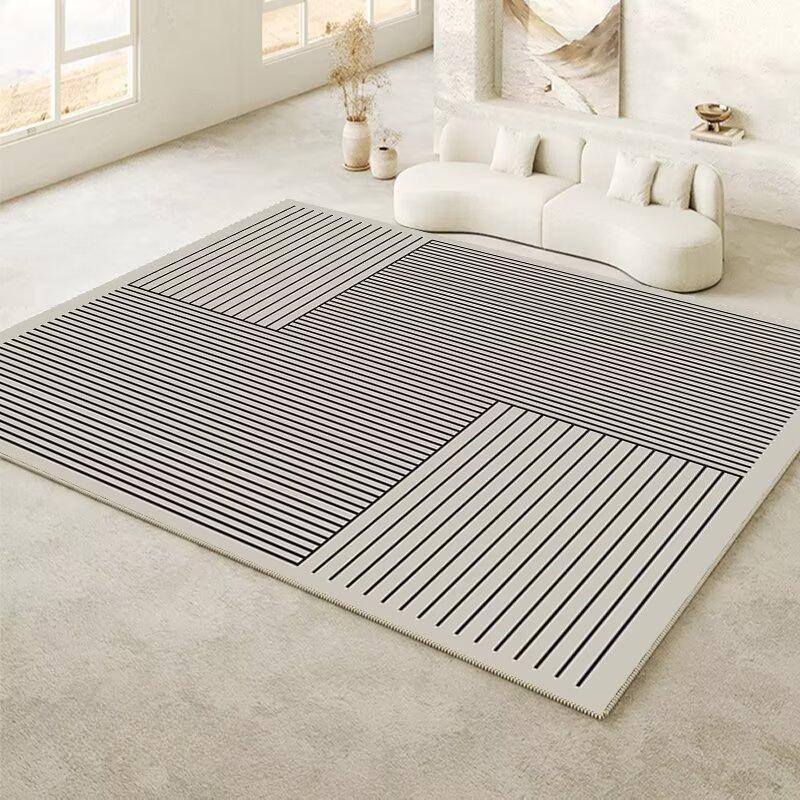 Simple Light Luxury Carpet Home Decorate Living Room Bedroom bedside Rugs Balcony non-slip customizable study Floor Mat washable