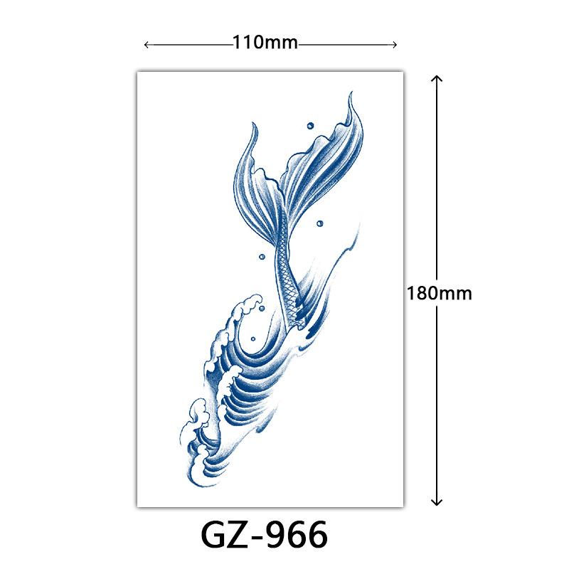 Juice Tattoo Stickers, Herbal Tattoo Stickers, Semi-Permanent English Letter Tattoo Stickers Tattoo