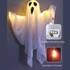 2Pcs Haunting LED Specter Hangings Ornament for Halloween Glowing Specter for Chilling Outdoor Lawns and Garden Display