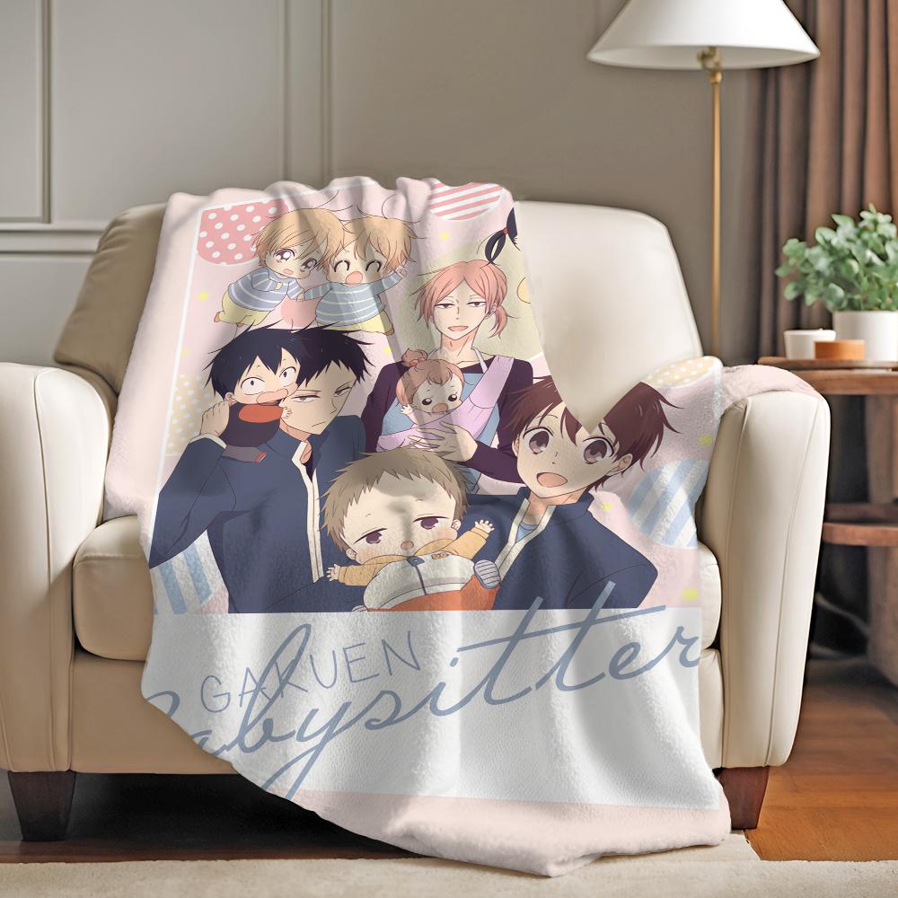 Anime Cute School Babysitters Blanket Soft and Skin Friendly For Couch Bed Napping Bedspread All Seasons Comforter