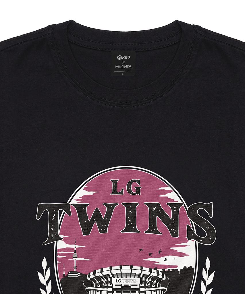 Hangugyaguwiwonhoe Musinsa X Kbo Ballpark Ver.2 Short Sleeve T-Shirt Black [Seoul Lg Twins]