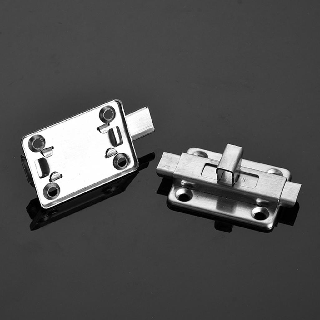 Stainless Steel Slide for Latch Lock Thickened Metal Sliding Bolt Door Lock Safety Door Barrel Bolt Privacy Catch for La