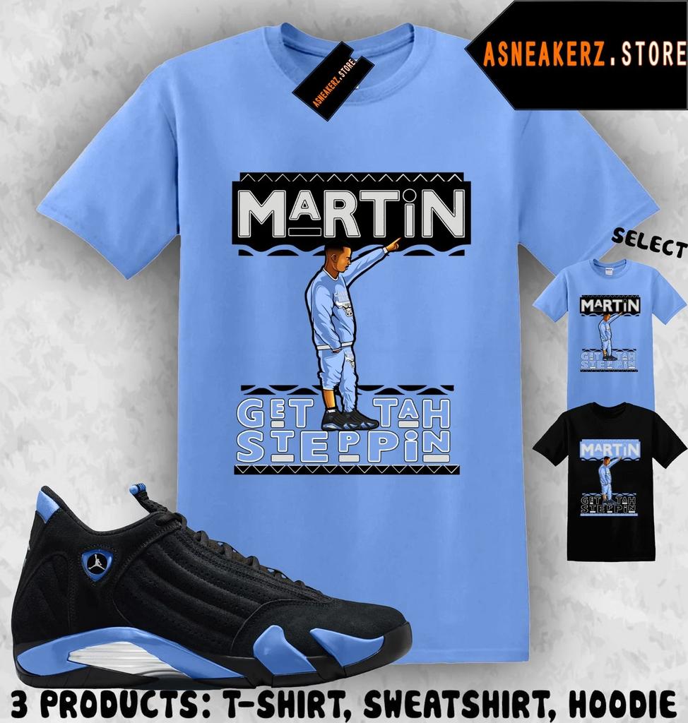 Shirt Matching AJ 14 Black University Blue 2026 Match Sneaker Sneakerhead Martin