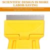 4 Pcs Plastic Blade Scraper Adhesive Remover Cleaning Scrapers Paint Scraper Tool for Removing Labels Stickers Taping