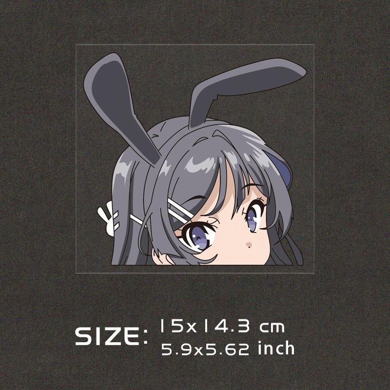 Anime Secondary JDM Reflective Car Stickers Waterproof Body Cover Marks Stickers Decorative Car Stickers Accessories