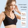 Plus Size Seamless Nursing Bra for Pregnant Women - Adjustable, Wireless, Front-Opening, High-Elastic Gel Support