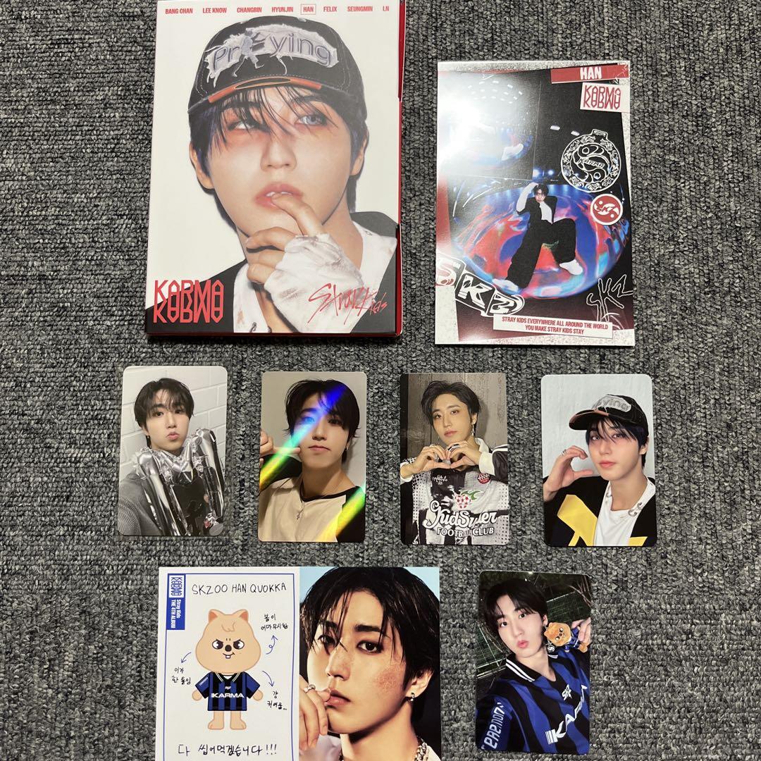 

[Б/У] Stray Kids KARMA Хан Джисон HMV Lakidro Торговые карточки 5 штук