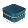 2 Layer Design Velvet Jewelry Box Soft Velvet Travel Jewelry Organizer Elegant Compact Portable Storage Case Travel Use