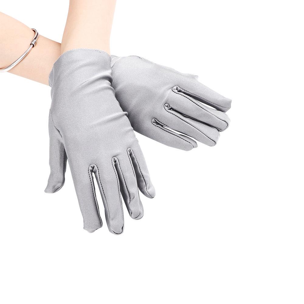Girl Stretch Formal Satin Gloves Wedding Gloves Party