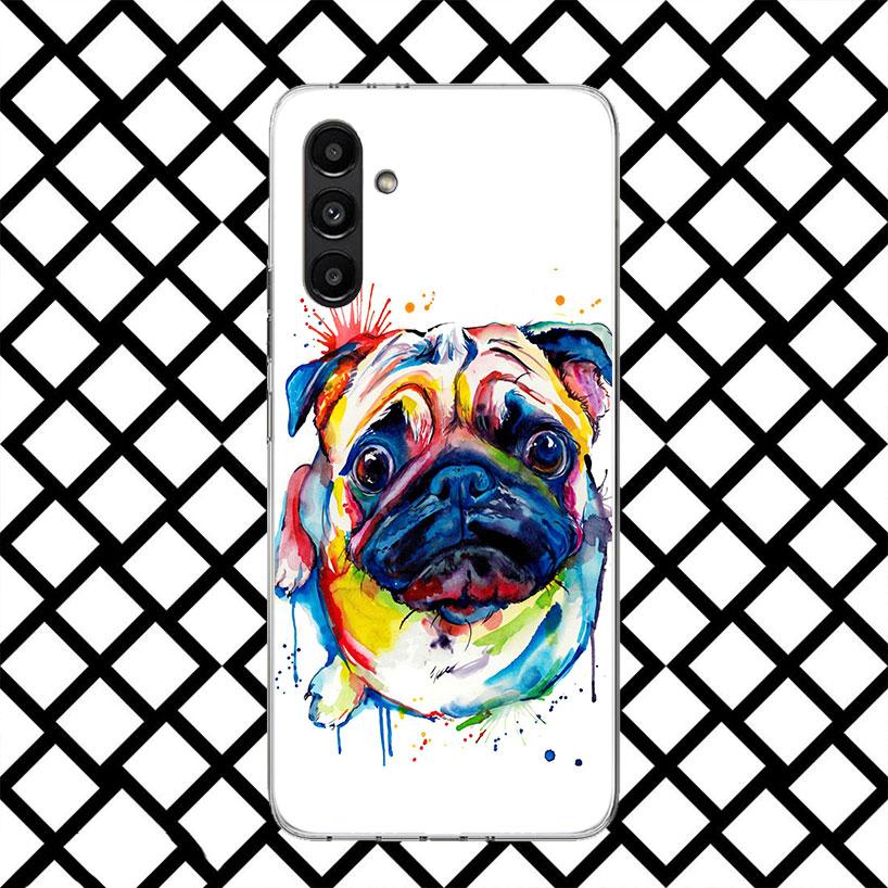 French Bulldog Dog Pug Phone Case for Samsung Galaxy A17 A37 A57 A16 A26 A36 A56 A15 A25 A35 A55 A14 A24 A34 A54 A13 A23 A33 A53