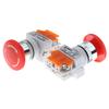 1Pc Red Mushroom Cap Normally Closed Emergency Stop Push Switch Button 10A Lay37