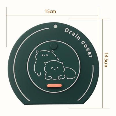 Silicone Drain Cover Anti-Odor Sewer Seal Pad for Bathroom Kitchen Floor Drain