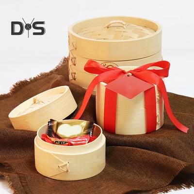 Bambus-Dampfgarer, umweltfreundlicher chinesischer Stil, Primärfarbe, natürlich, handgefertigter Dampfkorb