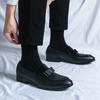 Luxury Designer Gentleman Bowtie Patchwork Slip On Shoes For Men Moccasins Wedding Prom Homecoming Party Footwear Zapatos Hombre