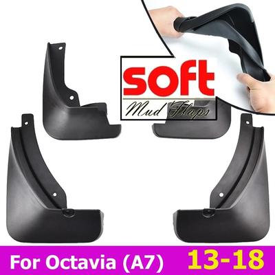 4x Für Skoda Octavia A7 5E 2013 2014 2015 2016 2017 2018 Schmutzfänger Spritzschutz Kotflügel Schmutzfänger Vorne Kotflügel Hinten Auto Styling