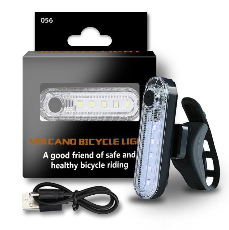 Wiederaufladbares USB-LED-Fahrradrücklicht mit hoher Helligkeit für Nachtfahrten