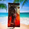 The W-Witcher 3 W-Wild Hunt Game Microfiber Blanket Quick Drying Beach Towels Oversized Super Absorbent Pool Towel Blanket