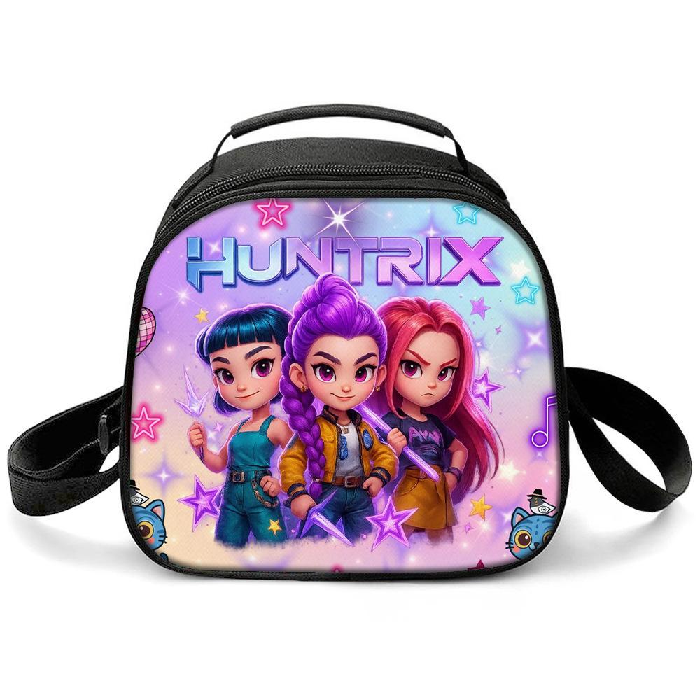 Kpop Witch Hunters Printed Cartoon Student Warm Lunch Bag Messenger Bag