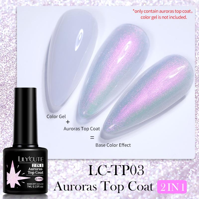 

Aurora Nail Art Seal, Symphony Ice Прозрачный Камень Лак Для Ногтей Клей Лазерная Печать 2 В 1