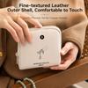Solid Color Jewelry Bag Multi Layer Zipper Storage Bag Minimalist Jewellery Case