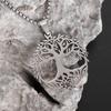 High Quality Stainless Steel Tree of Life Pendant World Tree Necklace Men Women Fashion Lucky Amulet Jewelry