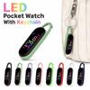 LED Electronic Hanging Watch Digital Display Digital Watch Pocket Watch Keychain  Kid Adult