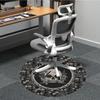 1PC Skull Floral Pattern Chair Carpet for Office, Indoor Non-Slip Washable Carpet, Soft Comfortable Mat For Office Room yy250930206