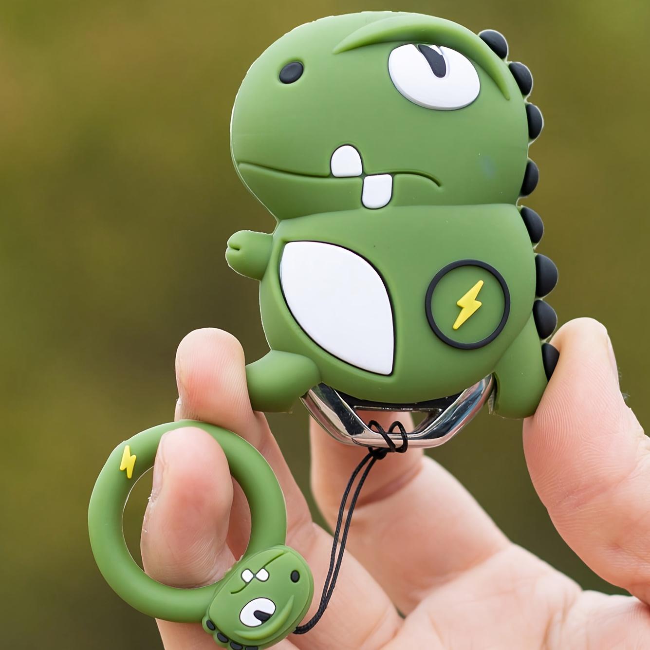 

Cute Dinosaur Design High - Quality PVC Soft Shell Key Fob Cover for Nissan 3/4/5 Car Models - Scratch-Resistant Protective Case