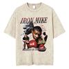 Gewaschenes Vintage Mike Tyson Prime Merch T-Shirt Herrenkleidung Hip Hop Gothic Rock T-Shirt Herren Fitnessstudio Übergroße T-Shirts Oberteile