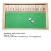 Shut The Box Brettspiel mit 12 Zahlen Lernwürfel Strategiespiel