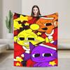 Sprunk Cartoon Xmas Christmas Knitted Blanket  Fleece Throw Blankets Summer Air Conditioning Personalised Soft Warm Bedspreads