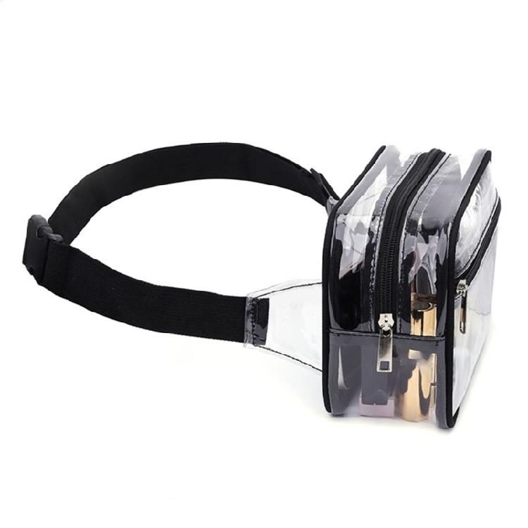 Transparent Chest Bag Crossbody Purse Belt Bag for Sports, Travel, Beach, Event