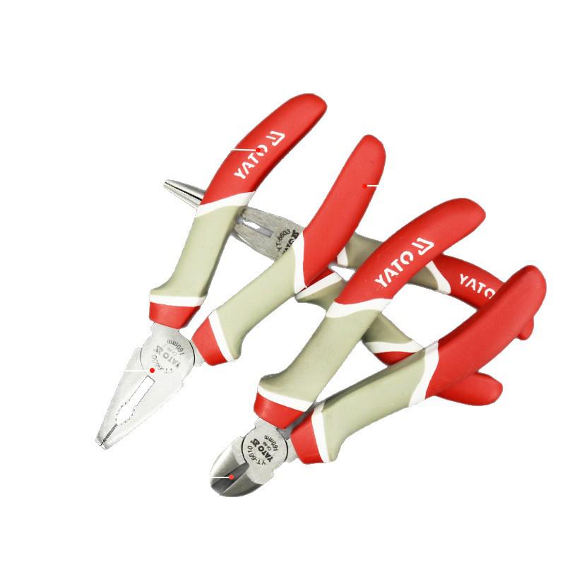 YATO Yiertuo 6" & 8" Needle-Nose, Vise, Wire, Pointed Nose, Oblique Pliers, and Wire Cutters.