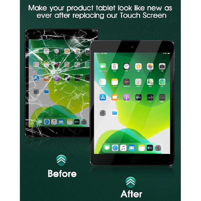 For iPad Air 5 Touch Screen Replacement for iPad Air 5 2022 Digitizer Sensor for A2589, A2591 Touch Digitizer Panel Glass Repair Parts Kits(No LCD)