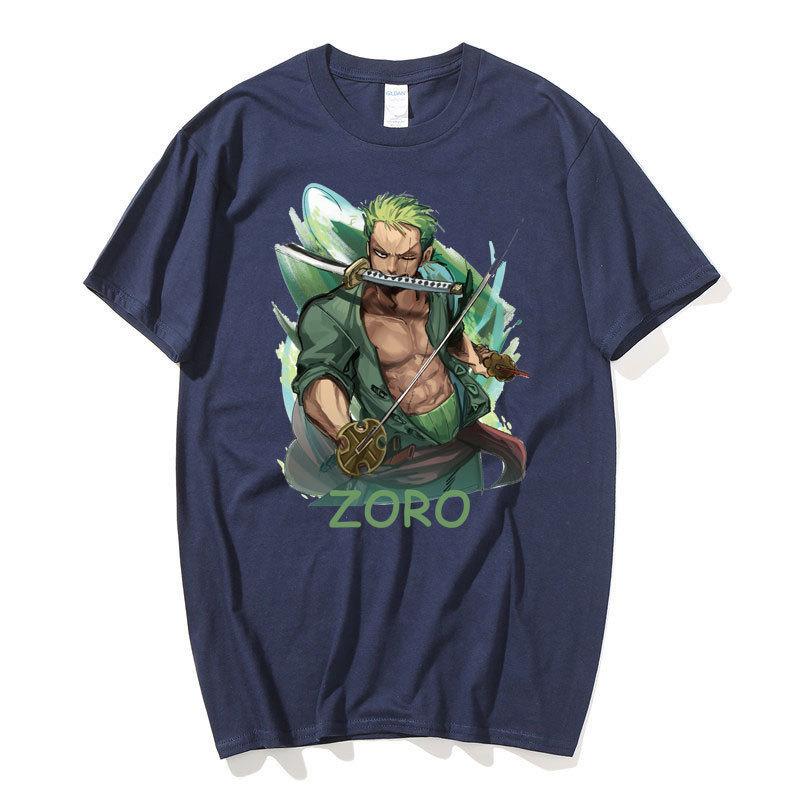 

Аніме ONE PIECE Roronoa Zoro Manga Графічна футболка Літня футболка з мультфільмом Чоловіча жіноча повсякденна бавовняна футболка Оверсайз вуличний одяг M