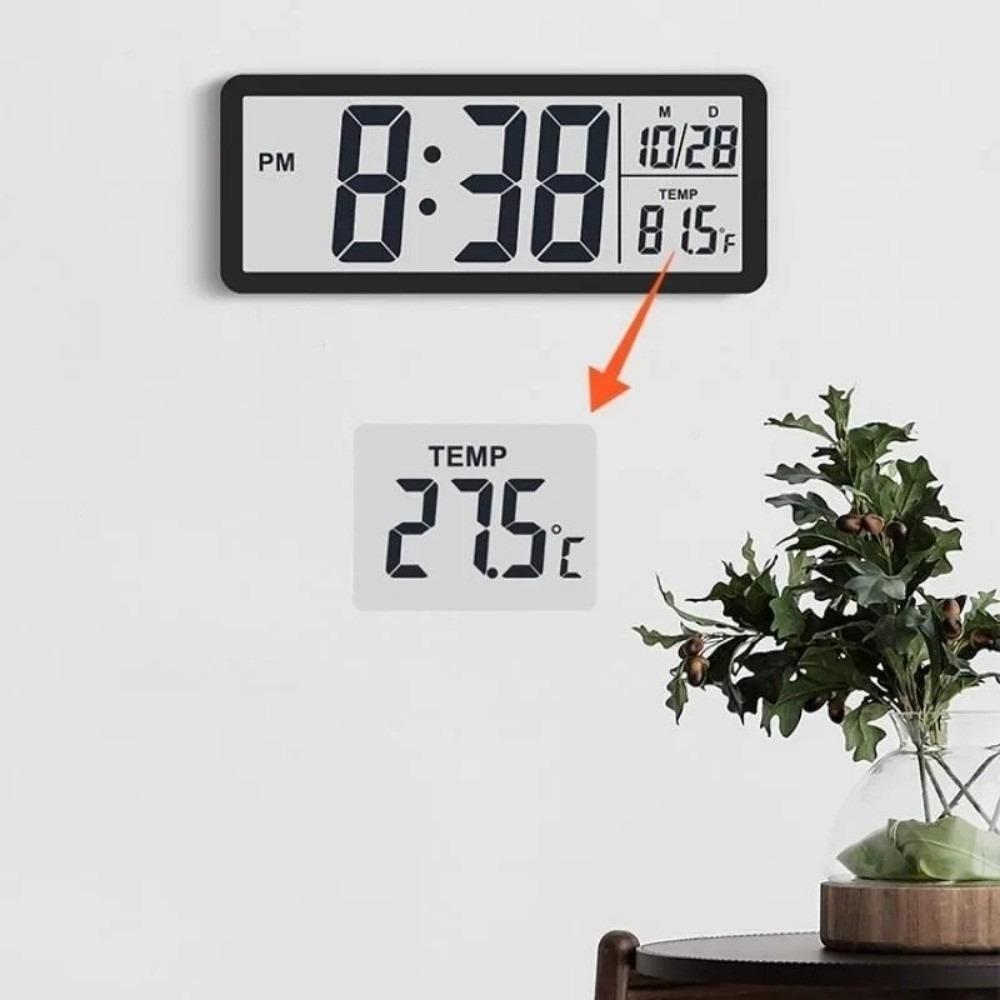 Large Screen Digital Wall Clock Humidity Desktop Clock Clear Visibility Electronic Clock  Bedroom