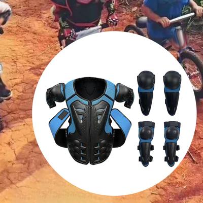 Kids Dirt Bike Gear Motorcycle Riding Protective Knee Shin Guard Pad Suit Full