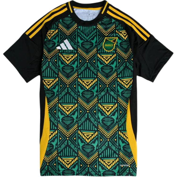 

Adidas Футболка выездная Ямайка 24 черная мужская уличная IT8534 M