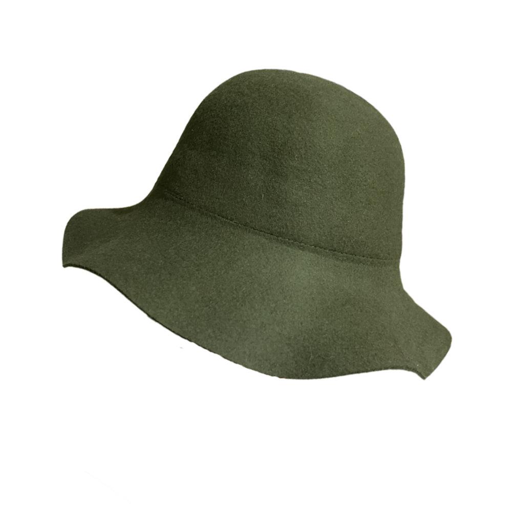 NEW Fedora Hat Women's Autumn Wave Curled English Retro Versatile Fisherman Hat Fashion Hepburn Woolen Top Hat