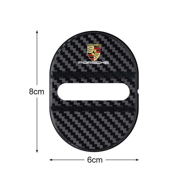Car Door Lock Protective Cover Car Door Lock Anti Rust Sleeve For Porsche Cayenne Panamera Macan Boxster Cayman 718 911 Sticker