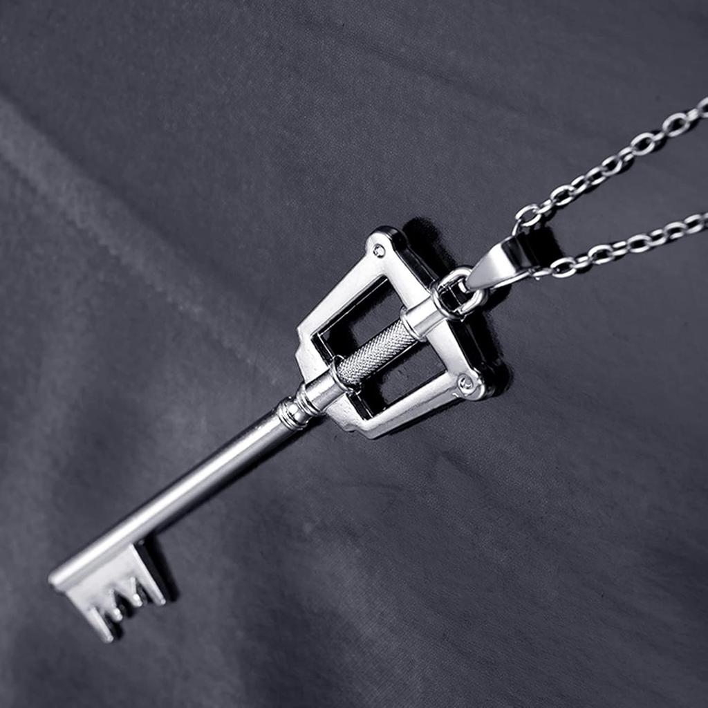 4 pcs Kingdom Hearts Ring Jewelry Sora's Crown & Roxas's Cross Necklaces cosplay accessories for Men Woman