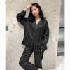 Butterfly Streetwear Women's Pajamas V-neck Button Casual Soft Pajamas Set for Women Autumn Winter New Sleepwear
