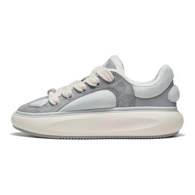 Li Ning Cloud Travel C4D Non-Slip Shock Absorption Low-Top Skate Shoes Women Skate Shoes Gray AZGT090-3