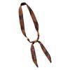 Korean Style Leopard Print Beaded Long Narrow Scarf For Women Summer