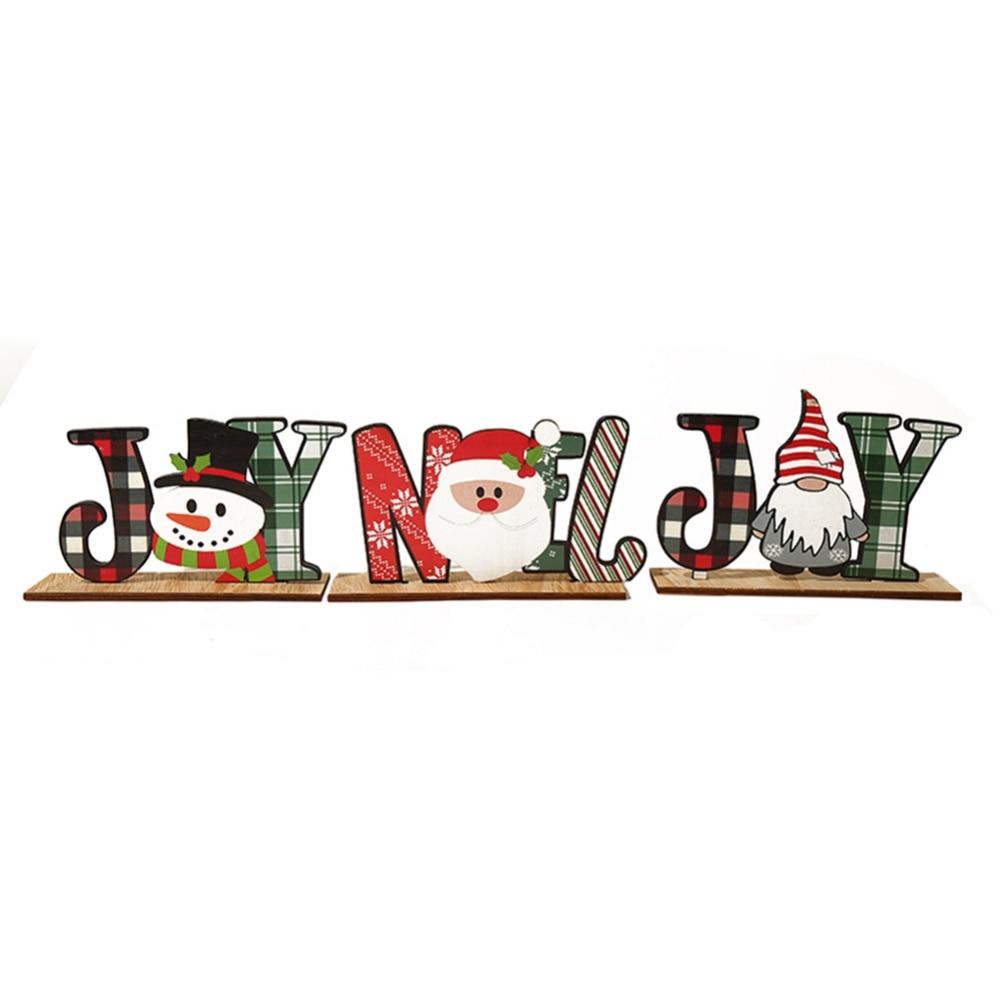 Рождественские украшения Настольные украшения Старик Снеговик Письмо Орнамент
