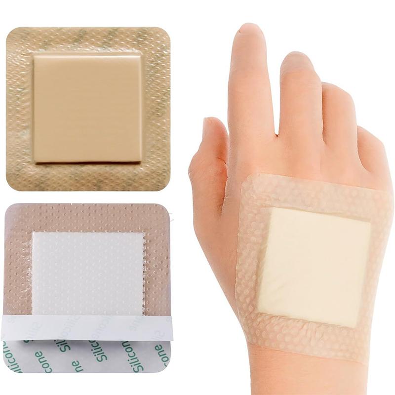 Hydrokoloidní adhezivní obvaz na rány 9 velikostí sterilní náplast na hojení proleženin podložka pro péči o rány pěnová obvazová náplast