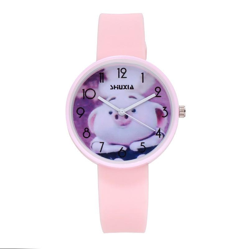 Watch Niche Jelly Candy Primary School Students Versatile Pink Simple Junior High School Cute Fashion Quartz Watch